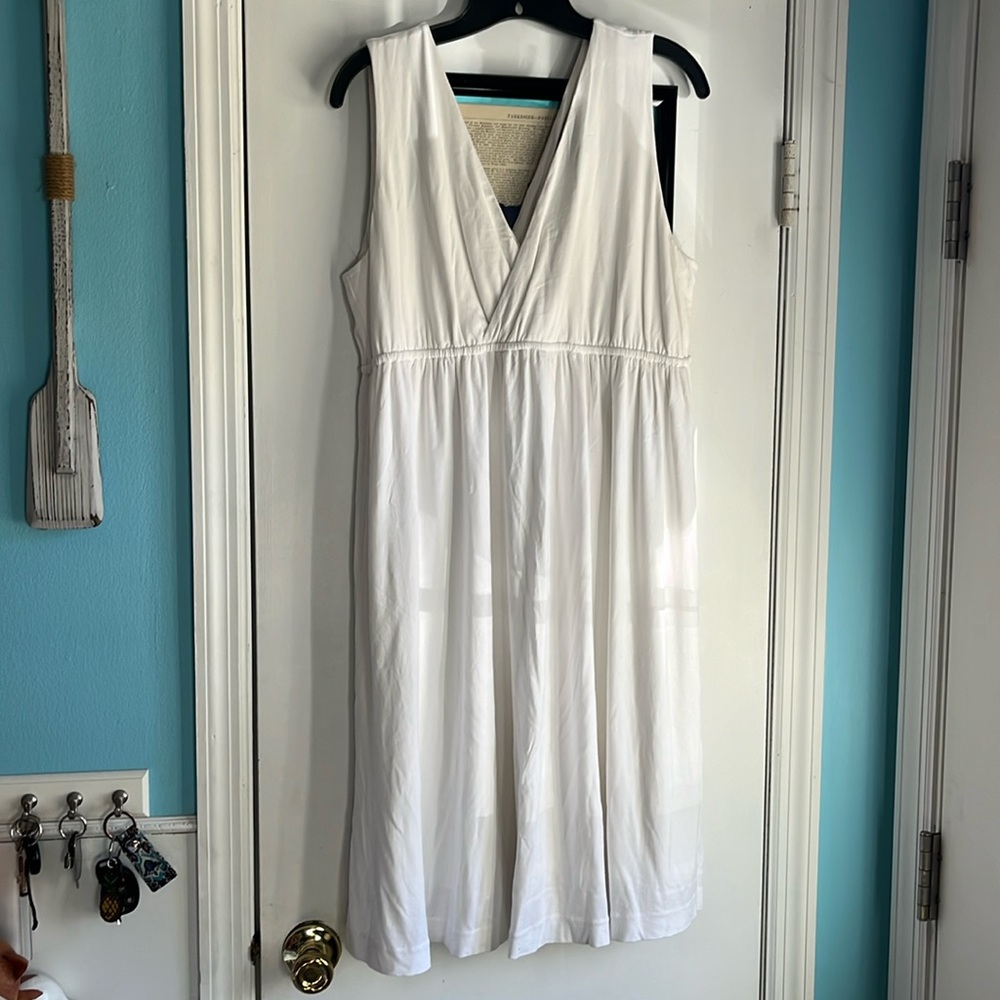 New York & Co white dress bridal shower